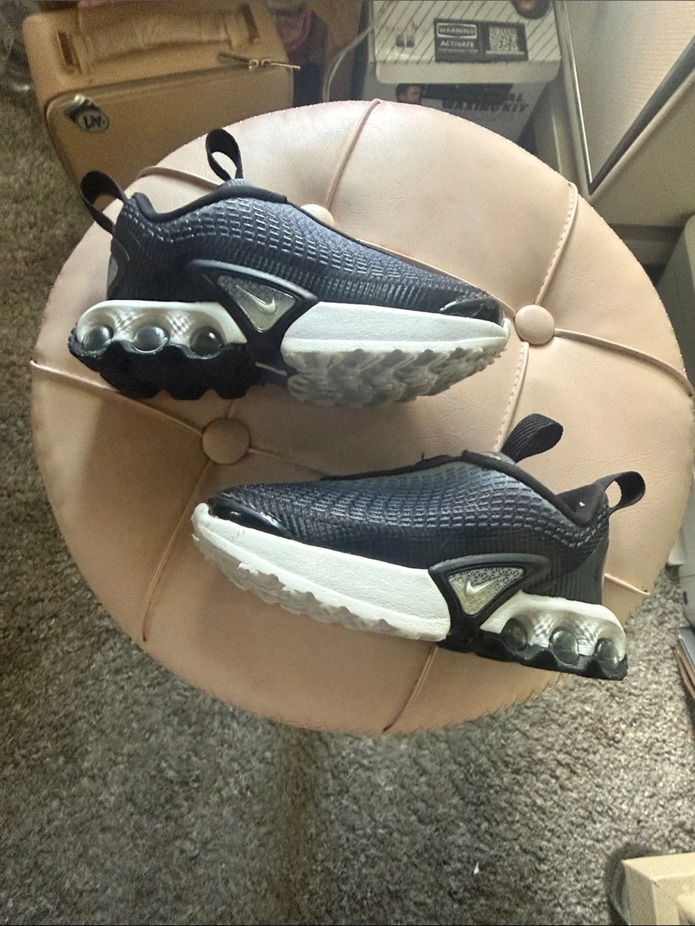 Kids Blue Athletic Sneakers with White Sole